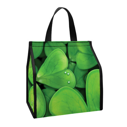 Shamrock Clover St. Patrick's Day Print Insulated Lunch Tote