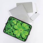 Shamrock Clover St. Patrick's Day Print Laptop Sleeve
