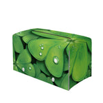 Shamrock Clover St. Patrick's Day Print Leather Tissue Box Cover