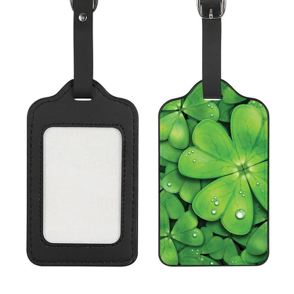 Shamrock Clover St. Patrick's Day Print Luggage Tag