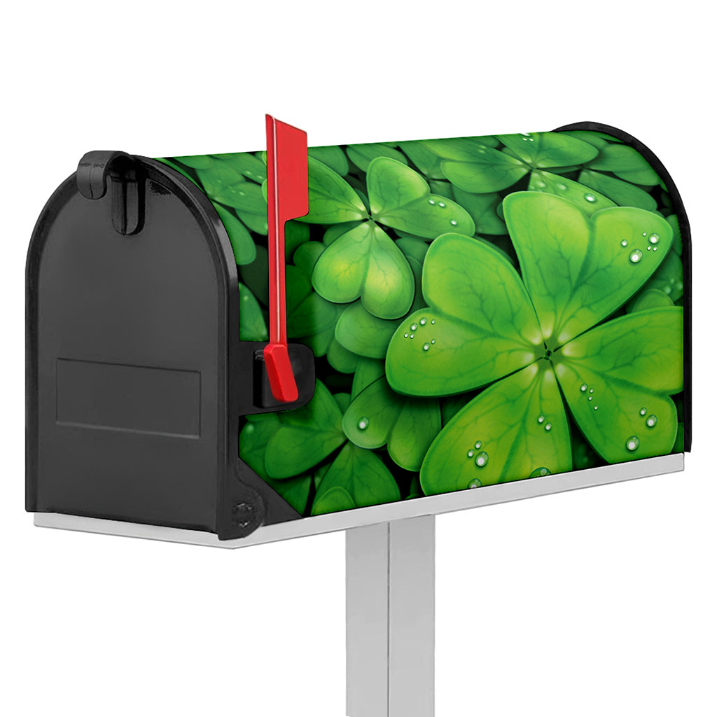 Shamrock Clover St. Patrick's Day Print Mailbox Cover