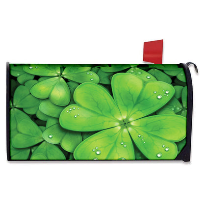 Shamrock Clover St. Patrick's Day Print Mailbox Cover