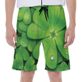 Shamrock Clover St. Patrick's Day Print Men's Beach Shorts
