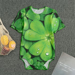 Shamrock Clover St. Patrick's Day Print Men's Bodysuit