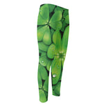 Shamrock Clover St. Patrick's Day Print Men's Compression Pants