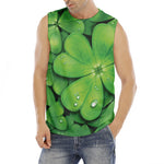 Shamrock Clover St. Patrick's Day Print Men's Fitness Tank Top