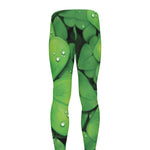Shamrock Clover St. Patrick's Day Print Men's leggings