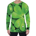 Shamrock Clover St. Patrick's Day Print Men's Long Sleeve T-Shirt