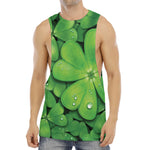 Shamrock Clover St. Patrick's Day Print Men's Muscle Tank Top