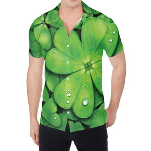 Shamrock Clover St. Patrick's Day Print Men's Shirt