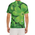 Shamrock Clover St. Patrick's Day Print Men's Short Sleeve Rash Guard