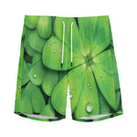 Shamrock Clover St. Patrick's Day Print Men's Sports Shorts