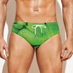 Shamrock Clover St. Patrick's Day Print Men's Swim Briefs