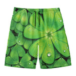 Shamrock Clover St. Patrick's Day Print Men's Swim Trunks