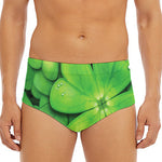 Shamrock Clover St. Patrick's Day Print Men's Triangle Swim Briefs