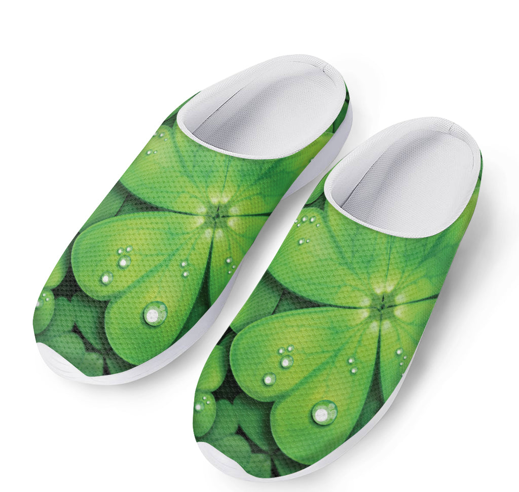 Shamrock Clover St. Patrick's Day Print Mesh Casual Shoes