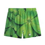 Shamrock Clover St. Patrick's Day Print Mesh Shorts