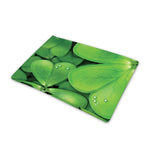 Shamrock Clover St. Patrick's Day Print Pet Cooling Mat Cover
