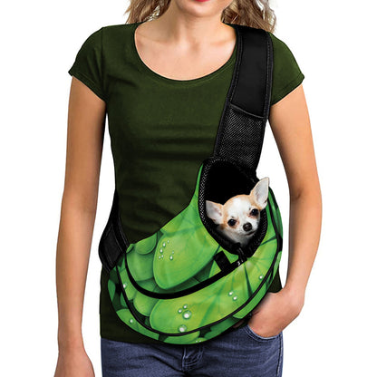 Shamrock Clover St. Patrick's Day Print Pet Sling Carrier
