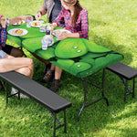 Shamrock Clover St. Patrick's Day Print Picnic Table Cover