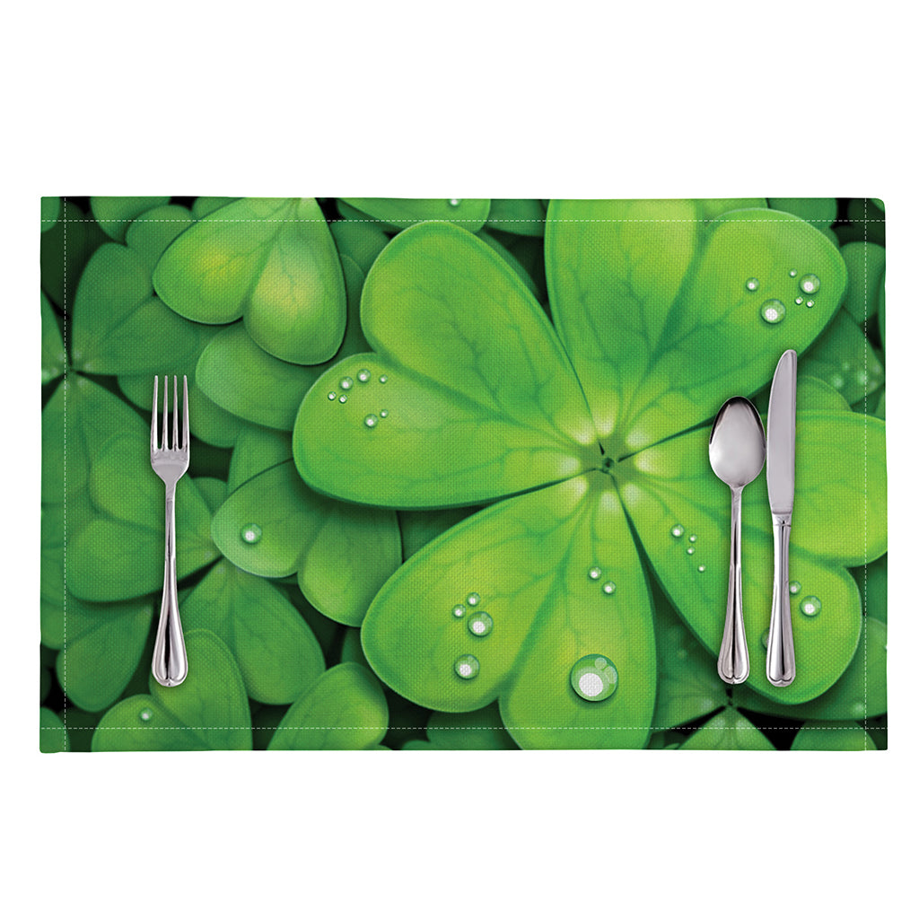 Shamrock Clover St. Patrick's Day Print Placemat