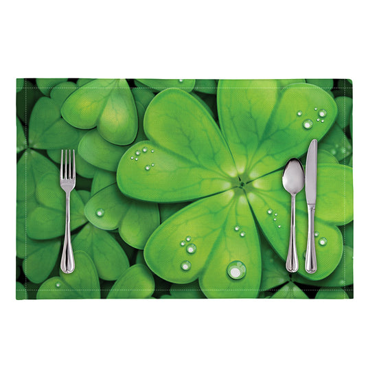 Shamrock Clover St. Patrick's Day Print Placemat