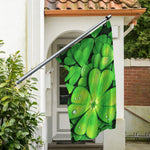 Shamrock Clover St. Patrick's Day Print Polyester Flag
