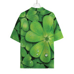 Shamrock Clover St. Patrick's Day Print Rayon Hawaiian Shirt