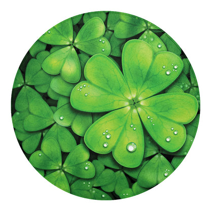 Shamrock Clover St. Patrick's Day Print Round Blanket