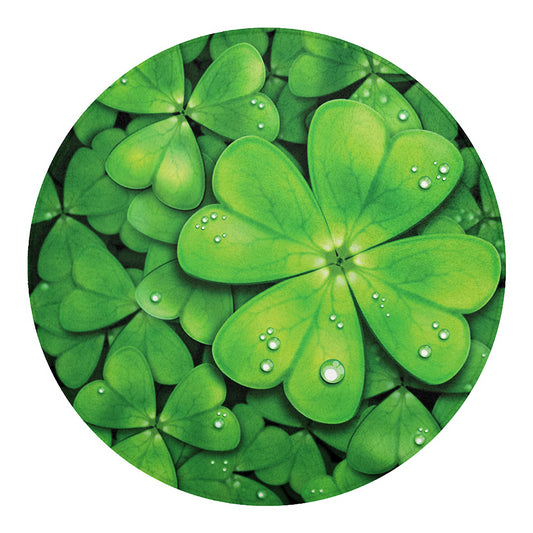 Shamrock Clover St. Patrick's Day Print Round Blanket