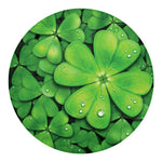 Shamrock Clover St. Patrick's Day Print Round Blanket