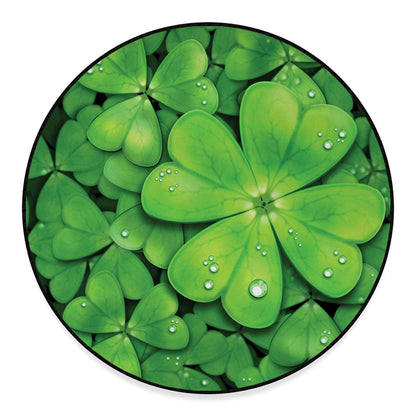 Shamrock Clover St. Patrick's Day Print Round Floor Mat