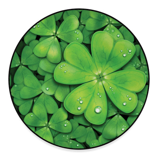 Shamrock Clover St. Patrick's Day Print Round Floor Mat