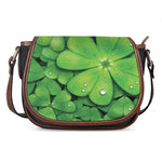 Shamrock Clover St. Patrick's Day Print Saddle Bag