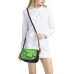 Shamrock Clover St. Patrick's Day Print Saddle Bag
