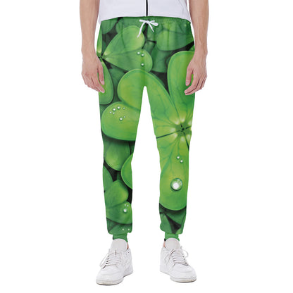 Shamrock Clover St. Patrick's Day Print Scuba Joggers