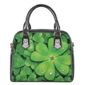 Shamrock Clover St. Patrick's Day Print Shoulder Handbag