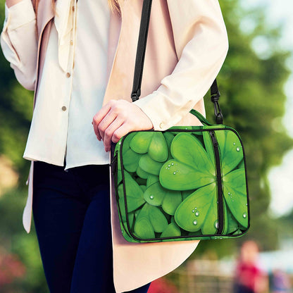 Shamrock Clover St. Patrick's Day Print Shoulder Strap Bible Bag