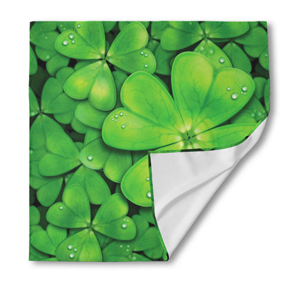 Shamrock Clover St. Patrick's Day Print Silk Bandana