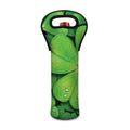 Shamrock Clover St. Patrick's Day Print Single Neoprene Wine Tote