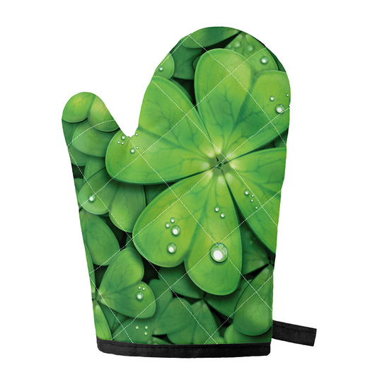 Shamrock Clover St. Patrick's Day Print Single Oven Mitt