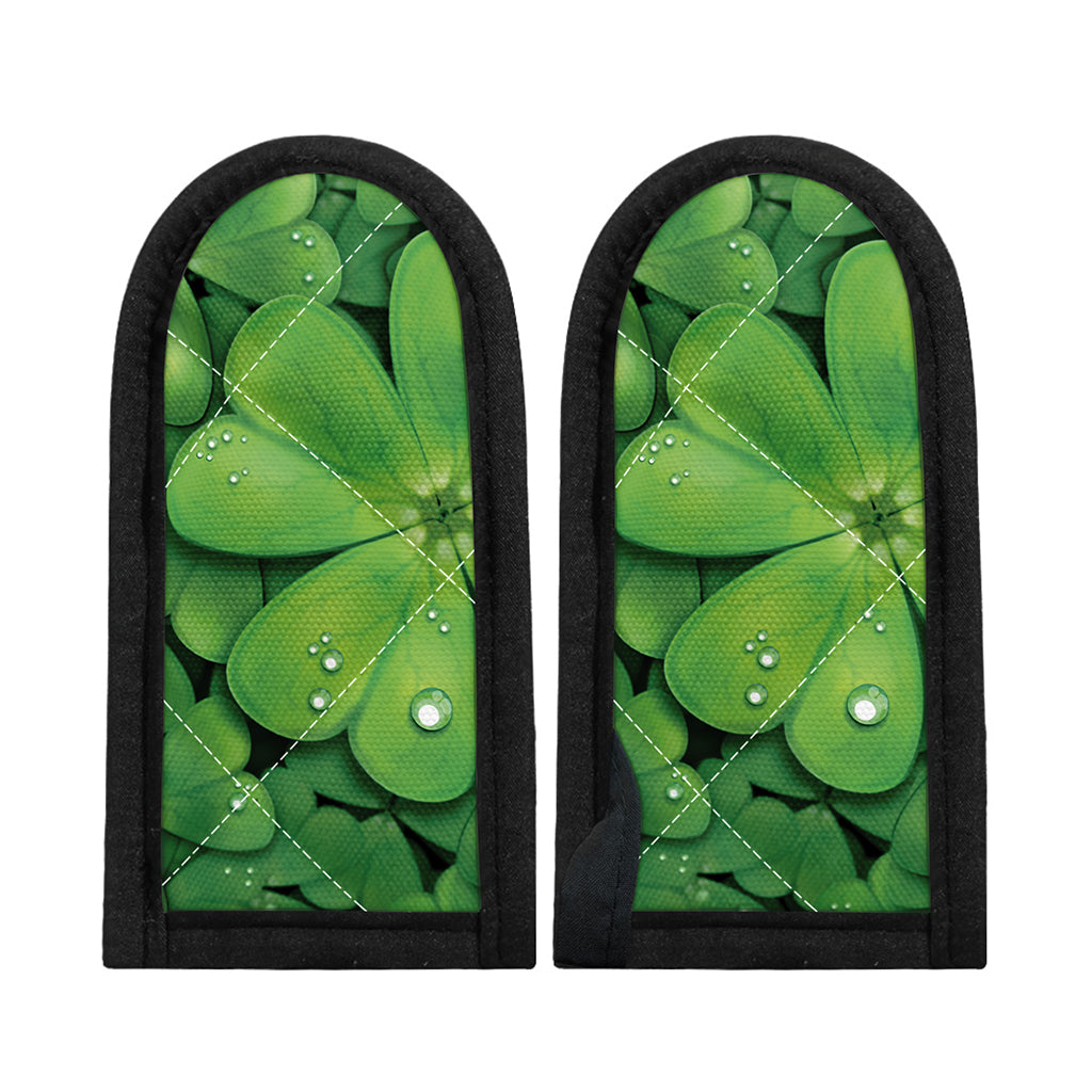 Shamrock Clover St. Patrick's Day Print Skillet Handle Cover