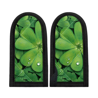Shamrock Clover St. Patrick's Day Print Skillet Handle Cover