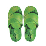 Shamrock Clover St. Patrick's Day Print Slippers