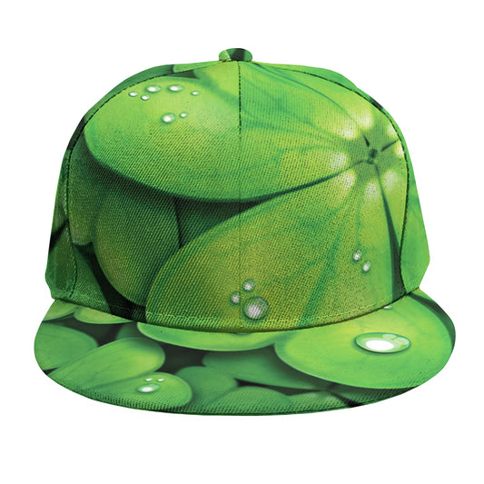 Shamrock Clover St. Patrick's Day Print Snapback Cap