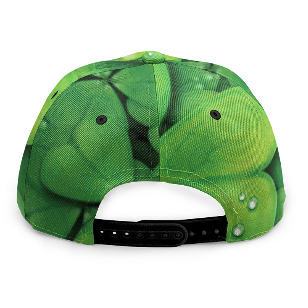 Shamrock Clover St. Patrick's Day Print Snapback Cap