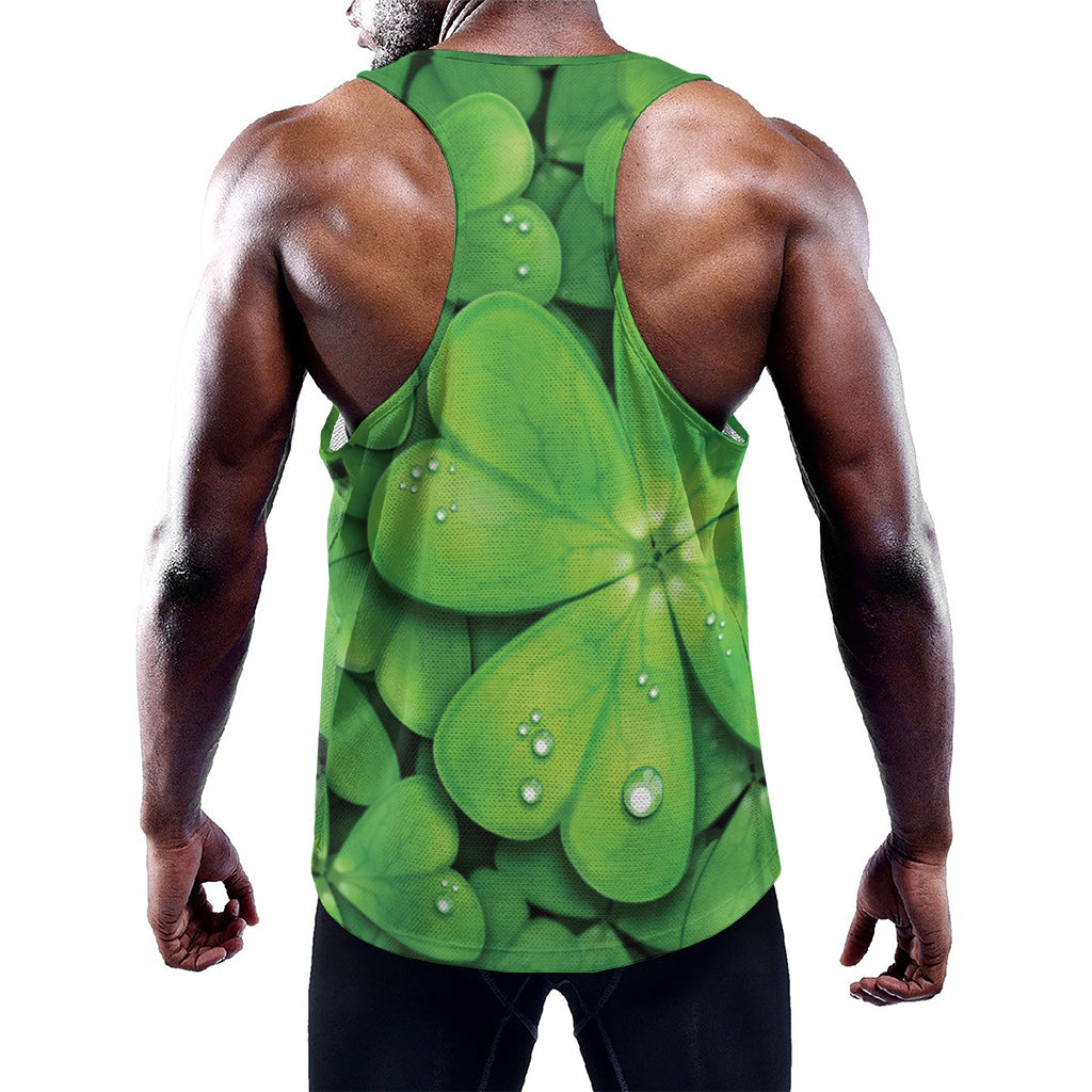 Shamrock Clover St. Patrick's Day Print Training Tank Top