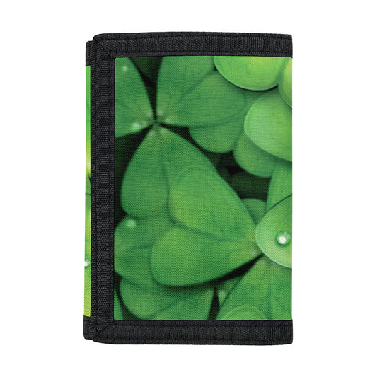 Shamrock Clover St. Patrick's Day Print Trifold Wallet