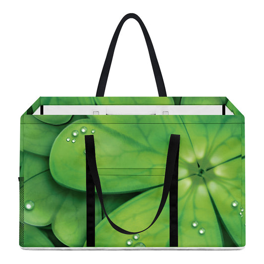 Shamrock Clover St. Patrick's Day Print Utility Tote Bag