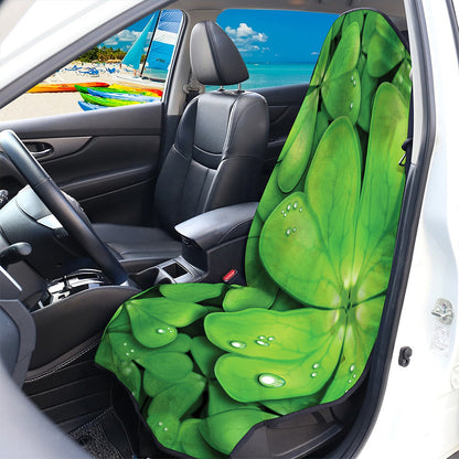 Shamrock Clover St. Patrick's Day Print Waterproof Car Seat Cover